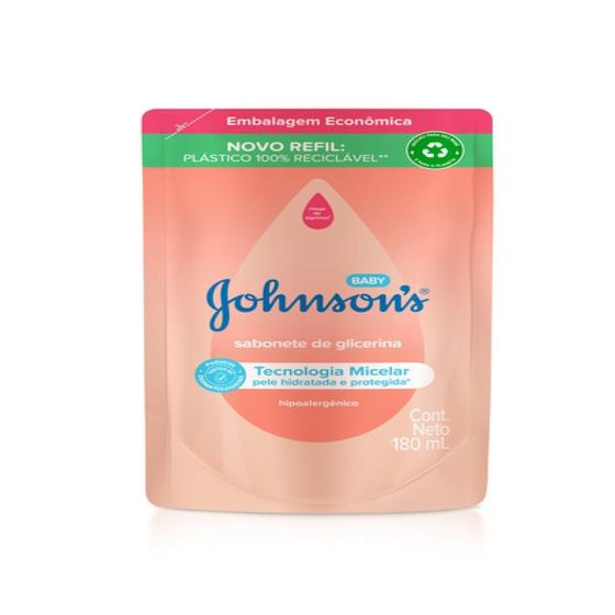 Imagem de Sabonete Liquido Johnson's Baby Glicerina Refil 180ml