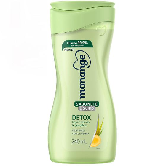 SABONETE LÍQUIDO MONANGE DETOX COM 240ML