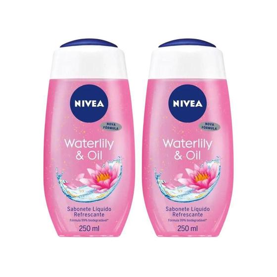 Imagem de Sabonete Liquido Nivea 250Ml Water Lily Oil - Kit Com 2Un