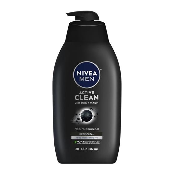 Imagem de Sabonete Líquido Nivea Men Deep Active Clean Carvão - 900ml