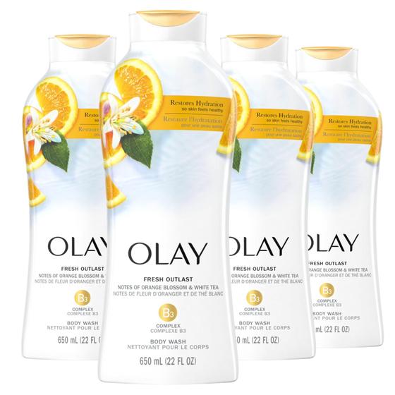 Imagem de Sabonete Líquido Olay Fresh Outlast - Flor de Laranja e Chá Branco