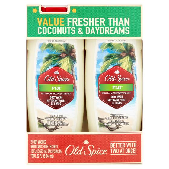 Imagem de Sabonete líquido Old Spice Fresher Collection Fiji 473 ml (pacote com 2)