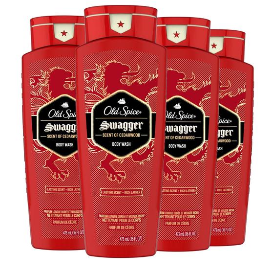 Imagem de Sabonete líquido Old Spice Swagger Scent 473 ml, frescor 24 horas por dia, 7 dias por semana