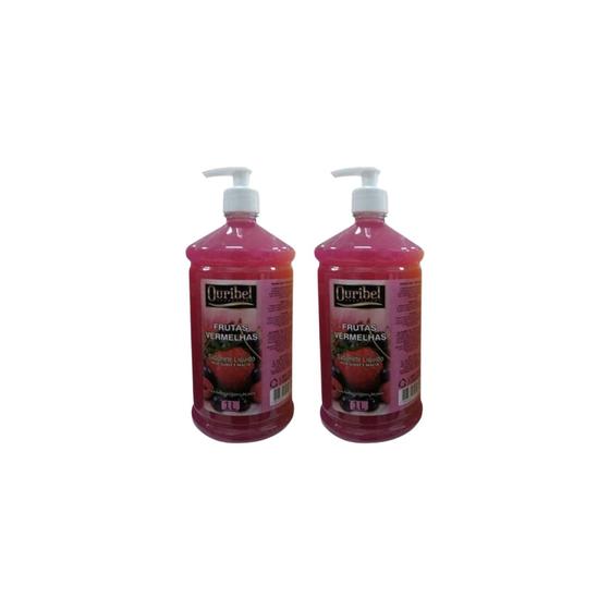 Imagem de Sabonete Liquido Ouribel 1000ml Frutas Vermelhas - Kit C/2un