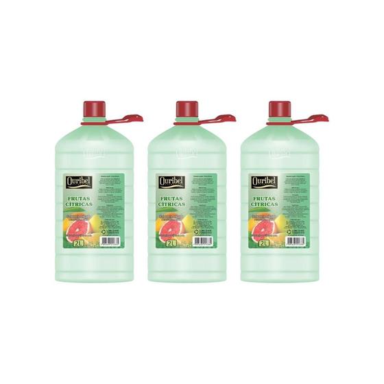 Imagem de Sabonete Liquido Ouribel 2000Ml Frutas Citricas - Kit C/3Un