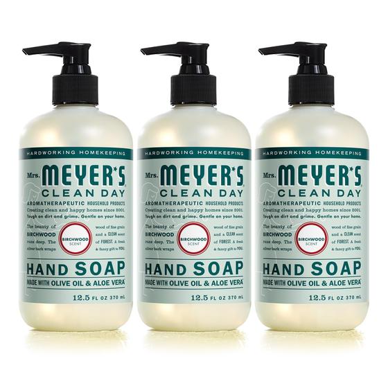 Imagem de Sabonete Líquido para Mãos Mrs. Meyer's Clean Day - Aromaterápico (370ml - Pacote com 3)