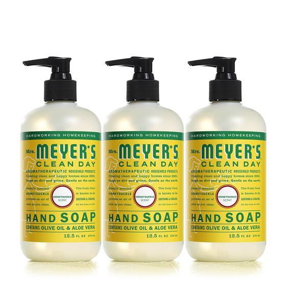Imagem de Sabonete Líquido para Mãos Mrs. Meyer's Clean Day - Melancia - 370ml (3 Unidades)