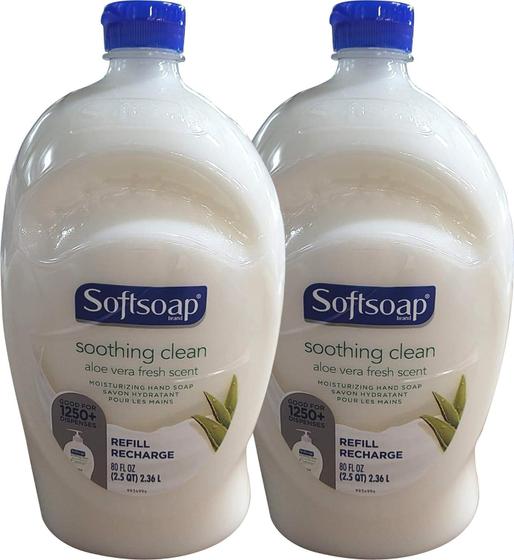 Imagem de Sabonete Líquido para Mãos Softsoap Aloe Vera - Refil 4,7L (2x2,3L)