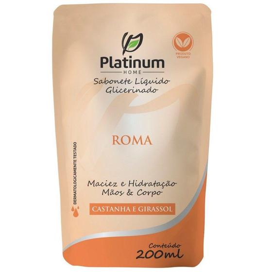 Imagem de Sabonete Liquido Refil Platinum Roma 200ml 1 UN Edumax