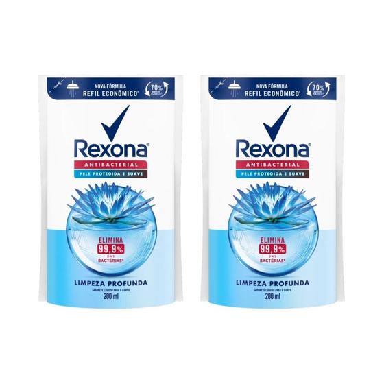 Imagem de Sabonete Liquido Rexona Refil 200ml Limp Profunda - 2un