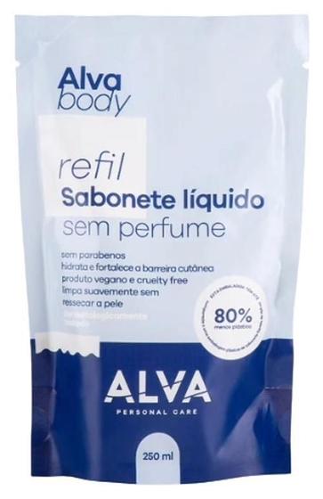 Imagem de Sabonete Líquido Vegano Sem Perfume Refil Alva 250Ml