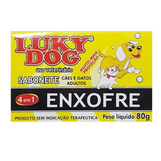 Imagem de Sabonete Lucky Dog Enxofre Contra Sarna E Micose 80G