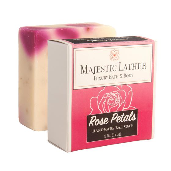 Imagem de Sabonete Majestic Lather Rose Petals Luxury Bar 150 ml EUA