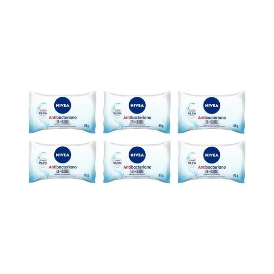 Imagem de Sabonete Nivea 85G Antibac 3Em1 - Kit C/6Un