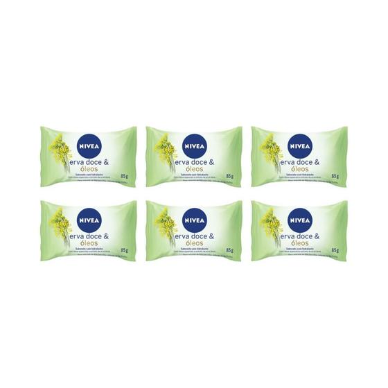 Imagem de Sabonete Nivea 85G Erva Doce - Kit C/6Un