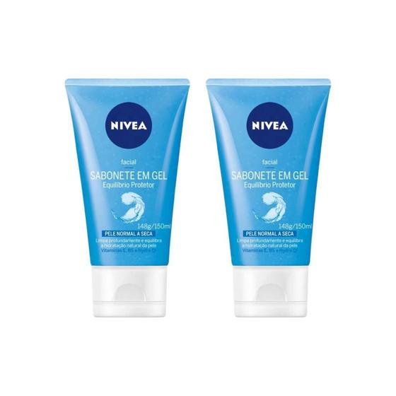 Imagem de Sabonete Nivea Facial 150G Gel Equilibrio Protetor-Kit C/2Un