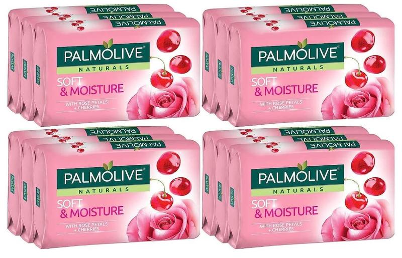 Imagem de Sabonete Palmolive Naturals Soft & Moisture com Pétalas de Rosa - 80g (12 Unidades)