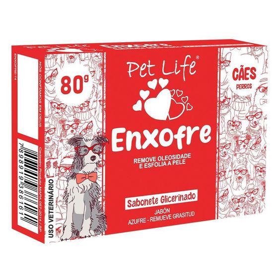 Imagem de Sabonete Pet Life Enxofre para Cães - 80 g