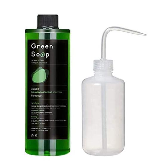 Imagem de Sabonete Prep Wash Dragon Art Green 500 mL com frasco de 250 mL