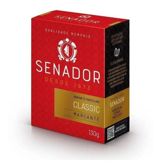 Imagem de Sabonete Senador Classic 130g Sabão Em Barra Envio Imediato