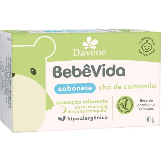 Imagem de Sabonete Vegetal Bebê Vida Chá de Camomila 90g Davene