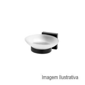 Imagem de Saboneteira Color Quadra Preto Fosco 12121024