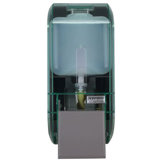 Imagem de Saboneteira dispenser compacta glass verde alcool gel e sabonete liquido