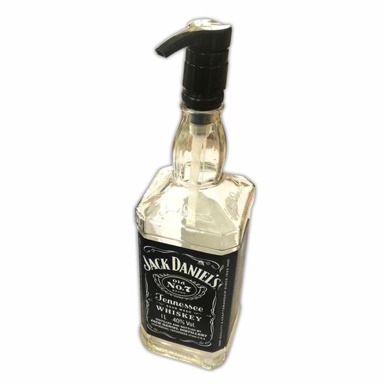 Imagem de Saboneteira Garrafa Jack Daniels Barbearia 1 Litro Barber Shop 