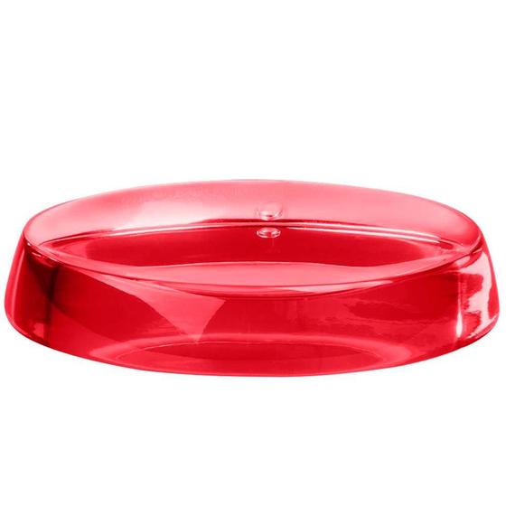 Imagem de Saboneteira Oval Vermelho Translucido