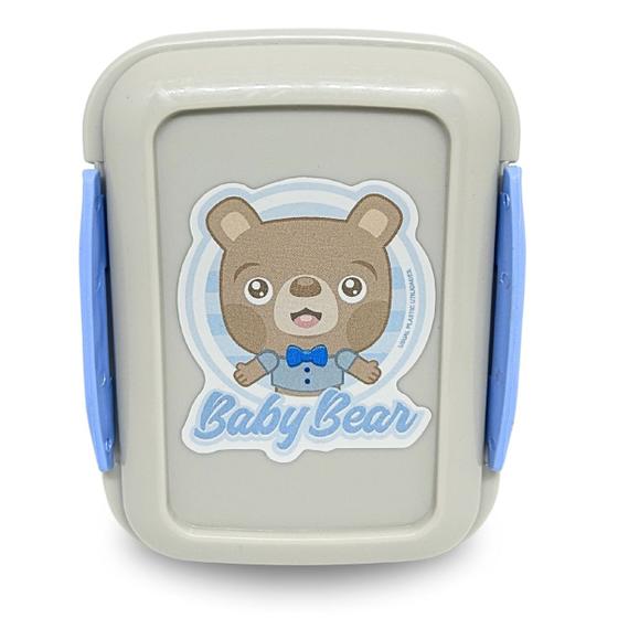 Imagem de Saboneteira Porta Sabonete Baby com Trava Azul Bebê Usual
