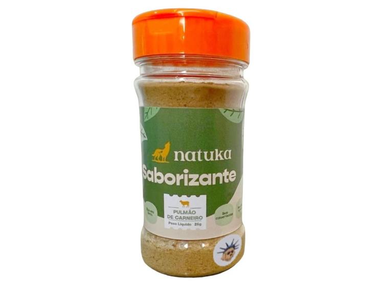 Imagem de Saborizante Pulmão De Carneiro 25g Tempero Saborizador Natural Para Cães e Gatos - Natuka