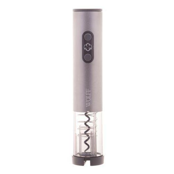Saca-rolhas eletrico de aco inox com entrada usb wolff Menor preço em Saca-rolhas eletrico de aco inox com entrada usb wolff