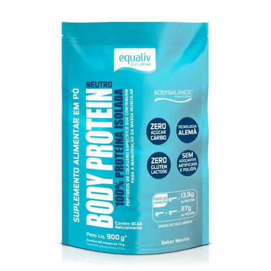 Imagem de Sachê Body Protein 100% Proteína Equaliv Neutro 900g