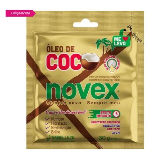 Imagem de Sachê de Creme de Tratamento Novex Óleo de Coco 30g