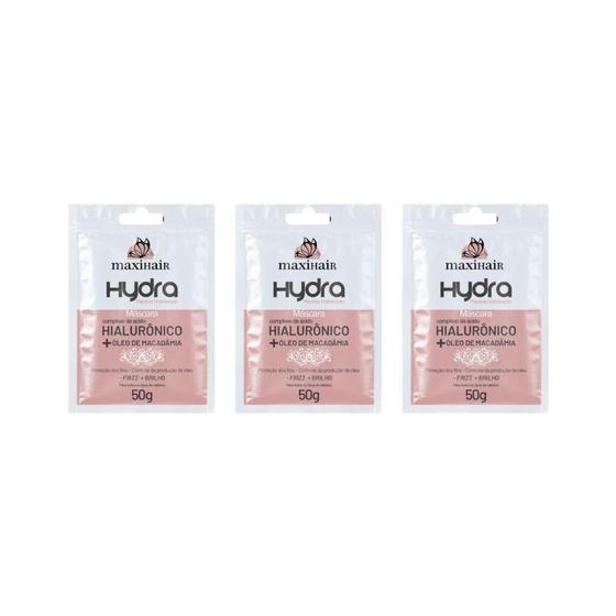 Imagem de Sache Maxihair 50G Hidra Hialuronico - Kit Com 3Un