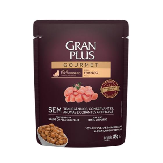 Imagem de Sachê Ração Úmida Gourmet Gran Plus Trato Urinário Gatos 85g