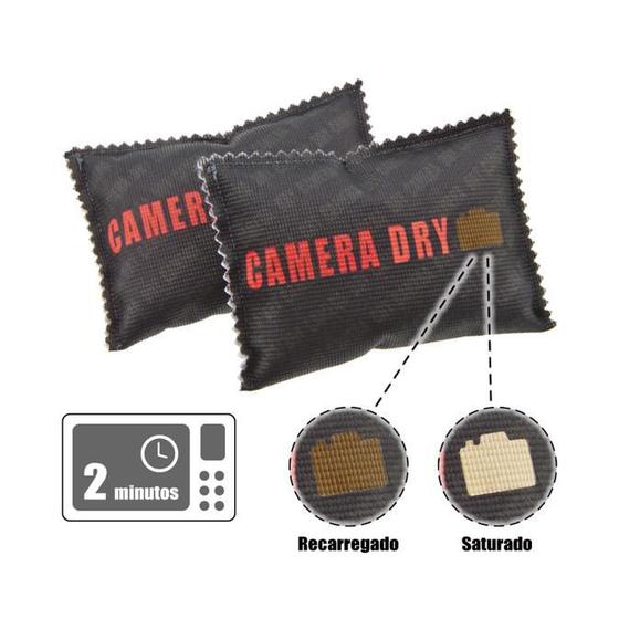 Sachê Sílica Gel Desumidificador Anti-mofo 2 x 130g, Reutilizável, Camera Dry Menor preço em Sachê Sílica Gel Desumidificador Anti-mofo 2 x 130g, Reutilizável, Camera Dry