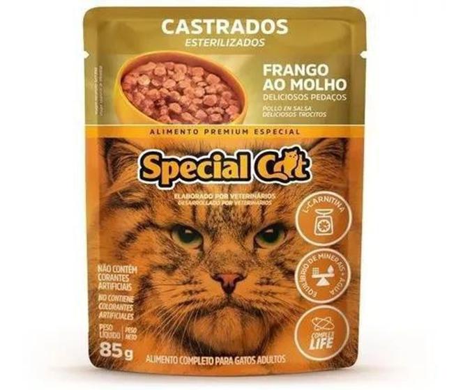 Imagem de Sache Special Cat Castrados Frango 85g Cx 12 Uni - Special Dog