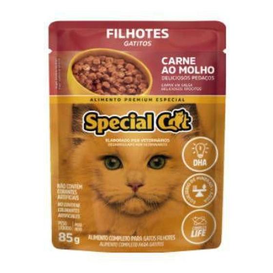 Imagem de Sachê Special Cat Gatos Filhotes Carne 85g