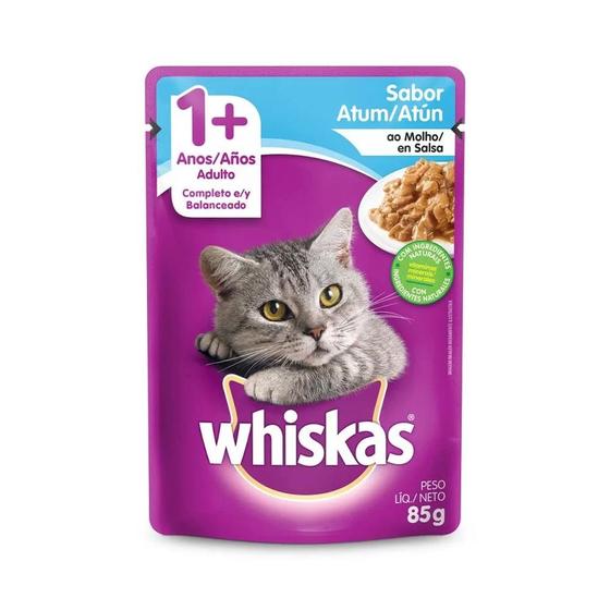 Imagem de Sachê Whiskas para Gatos Adultos Sabor Atum - 85g