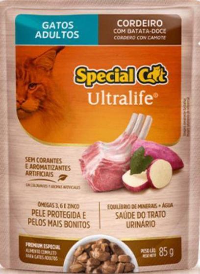 Imagem de Saches adulto cordeiro gato special cat 85g - SPECIAL DOG