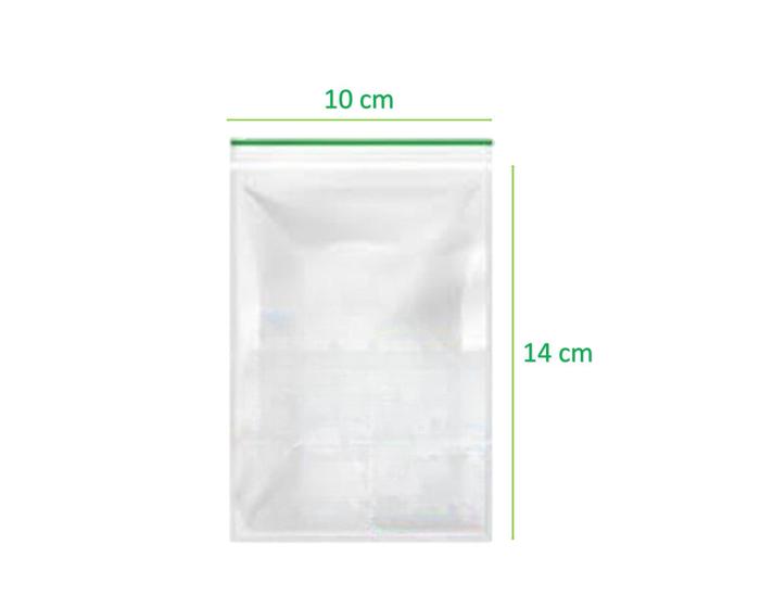 Imagem de Saco 10x14 Fecho Zip Transparente Saquinho Abre Fecha 1000u