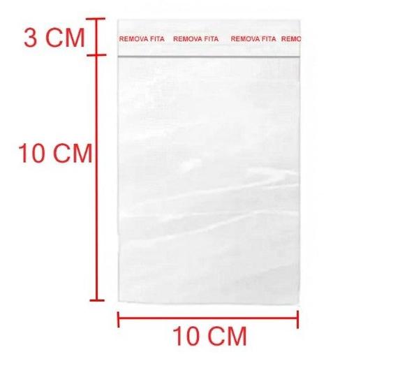 Imagem de Saco Adesivado Transparente 10x10+3 BOPP