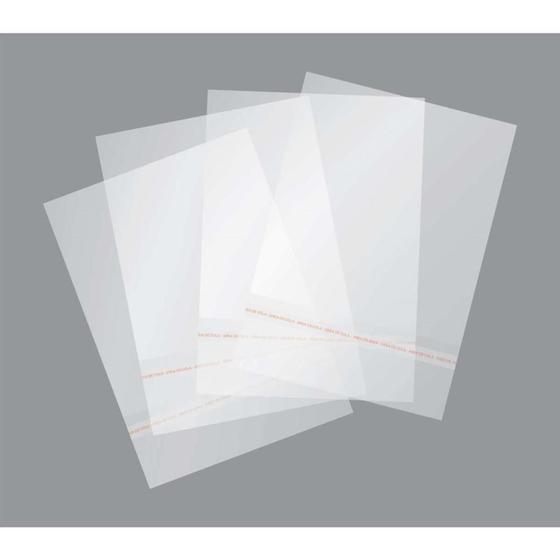 Imagem de Saco Adesivado Transparente 15X30CM com ABA 3CM - Pacote com 100