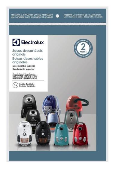 Saco Aspirador De Pó Electrolux Equipt Powerforce 3 unidades Imagem de Saco Aspirador De Pó Electrolux Equipt Powerforce 3 unidades