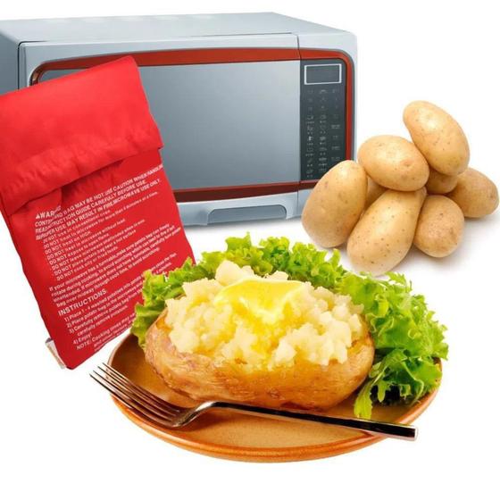 Imagem de Saco Bolsa P/ Cozinhar Assar Batatas Legumes No Micro Ondas - CLINK