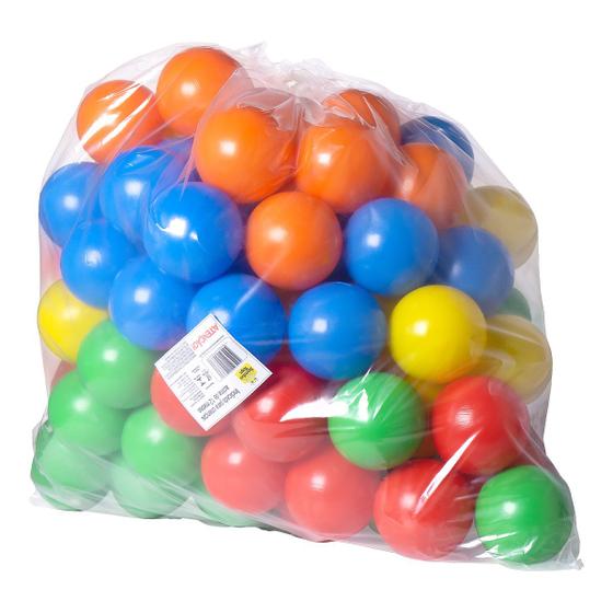 Imagem de Saco com 100 Bolinhas Coloridas para Piscina Barraca Samba Toys