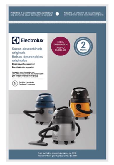 Imagem de Saco de aspirador de pó C/ 3 Unidades Electrolux CSE09 A10 CLEAN CAR A10C A10N1 A10S A10T A09740901