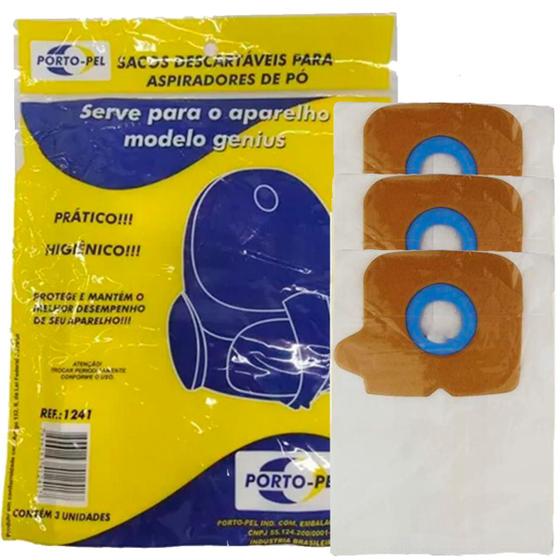 Saco De Aspirador De Po Descartavel Eletrolux Genius C/3 Menor preço em Saco De Aspirador De Po Descartavel Eletrolux Genius C/3