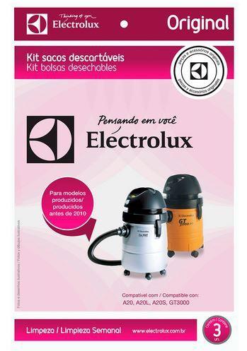 Imagem de Saco de Aspirador Electrolux A20 e Gt3000 Fabricado Antes de 2010 Kit com 3 Peças